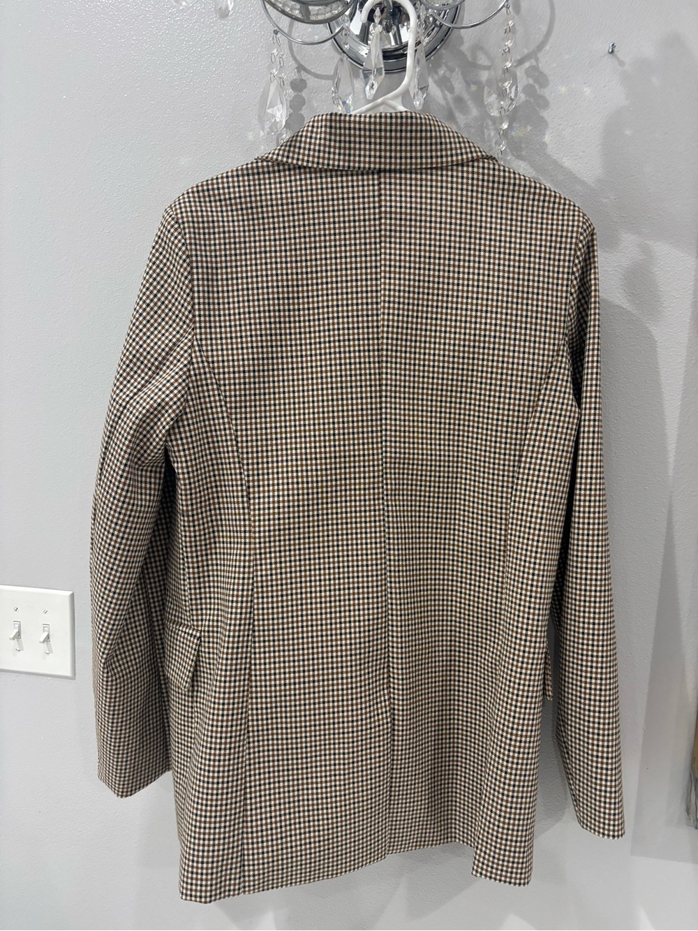 Nordstrom Houndstooth Blazer in Brown and Cream - Picture 4 of 4